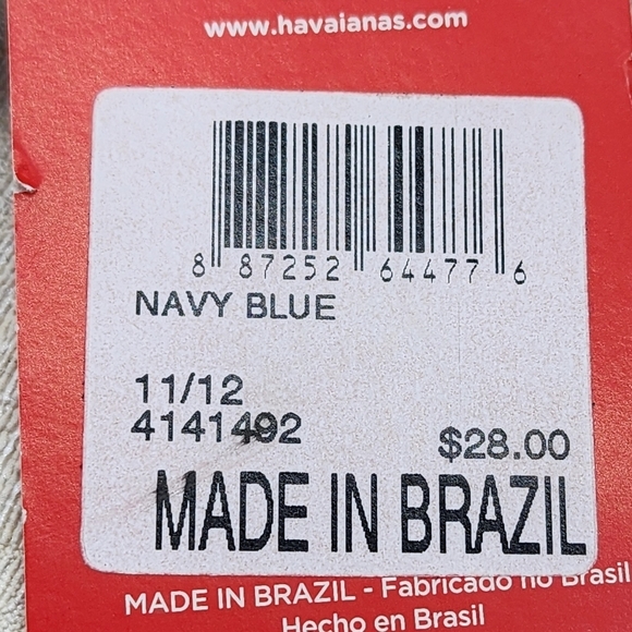 Havaianas Unisex Slim Ocean Tong Flip-Flops - US 11/12 - Picture 7 of 7